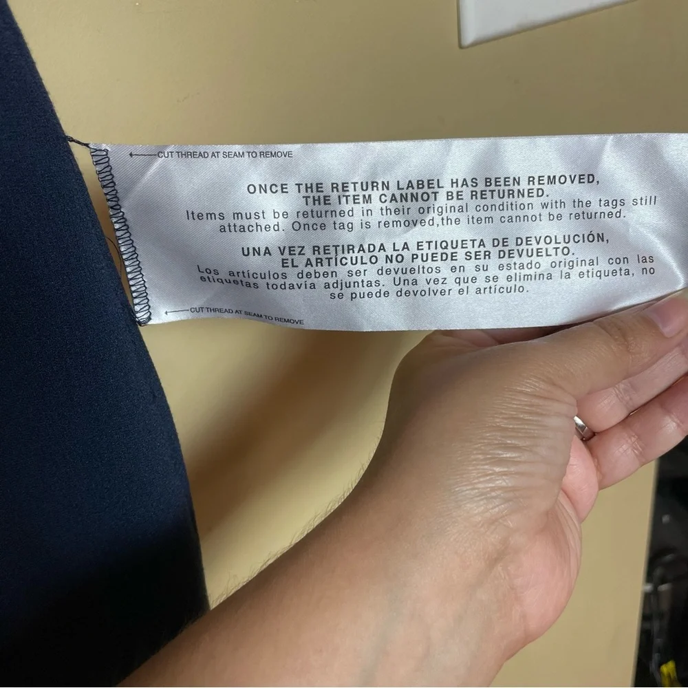 Dress The Population NWT ‘Iris’ V-Neck Side Slit Gown in ‘Midnight Blue’ Size XS - Picture 13 of 16